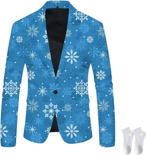 2023 Men's Black and White Striped Blazer, Casual British Slim Fit Suit Pinstripe Suits Jacket