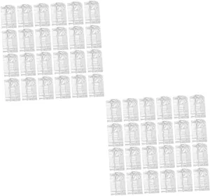 2sets Disposable Kids' Garment Bags Pp Material Clothes Covers Easy to Use Storage 30pcs*2