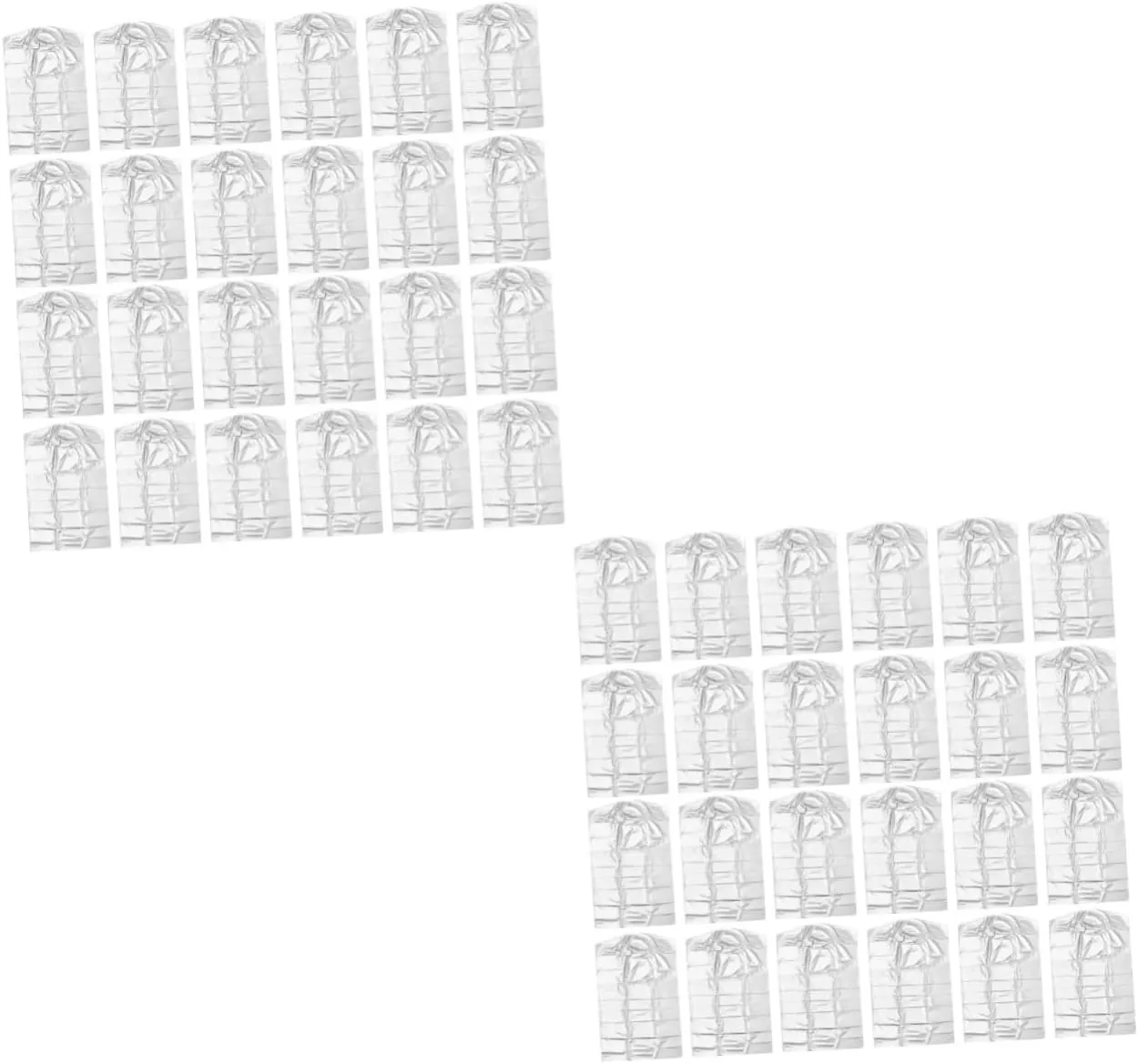 2sets Disposable Kids' Garment Bags Pp Material Clothes Covers Easy to Use Storage 30pcs*2