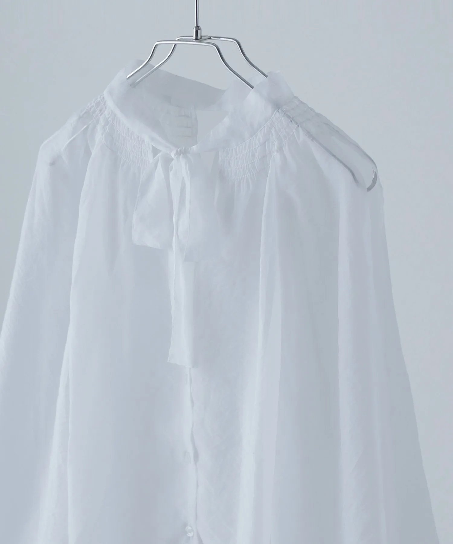 2way bowtie sheer blouse