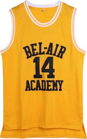 90s The Fresh Prince of Bel Air Academy #14 Jersey Shirt for Men and Women, Unisex Basketball Jersey for Theme Party
