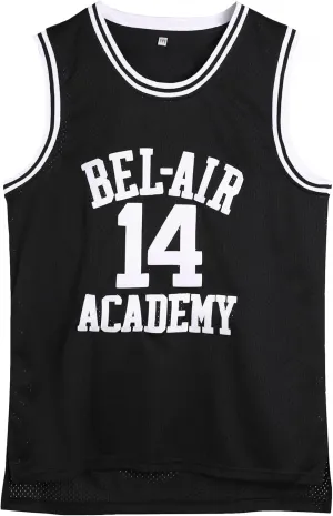 90s The Fresh Prince of Bel Air Academy #14 Jersey Shirt for Men and Women, Unisex Basketball Jersey for Theme Party
