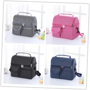 ABOOFAN 1Pc Large Double Insulated Food Bag Insulation Bag for Fresh Keeping Snacks and Drinks Material Easy to Clean