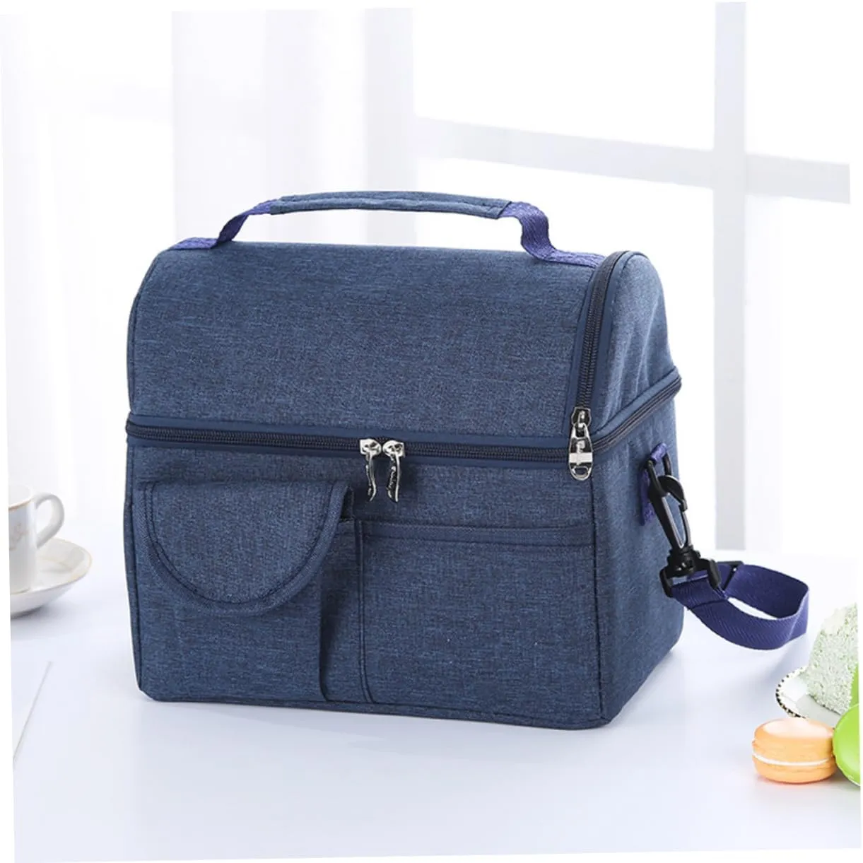 ABOOFAN 1Pc Large Double Insulated Food Bag Insulation Bag for Fresh Keeping Snacks and Drinks Material Easy to Clean