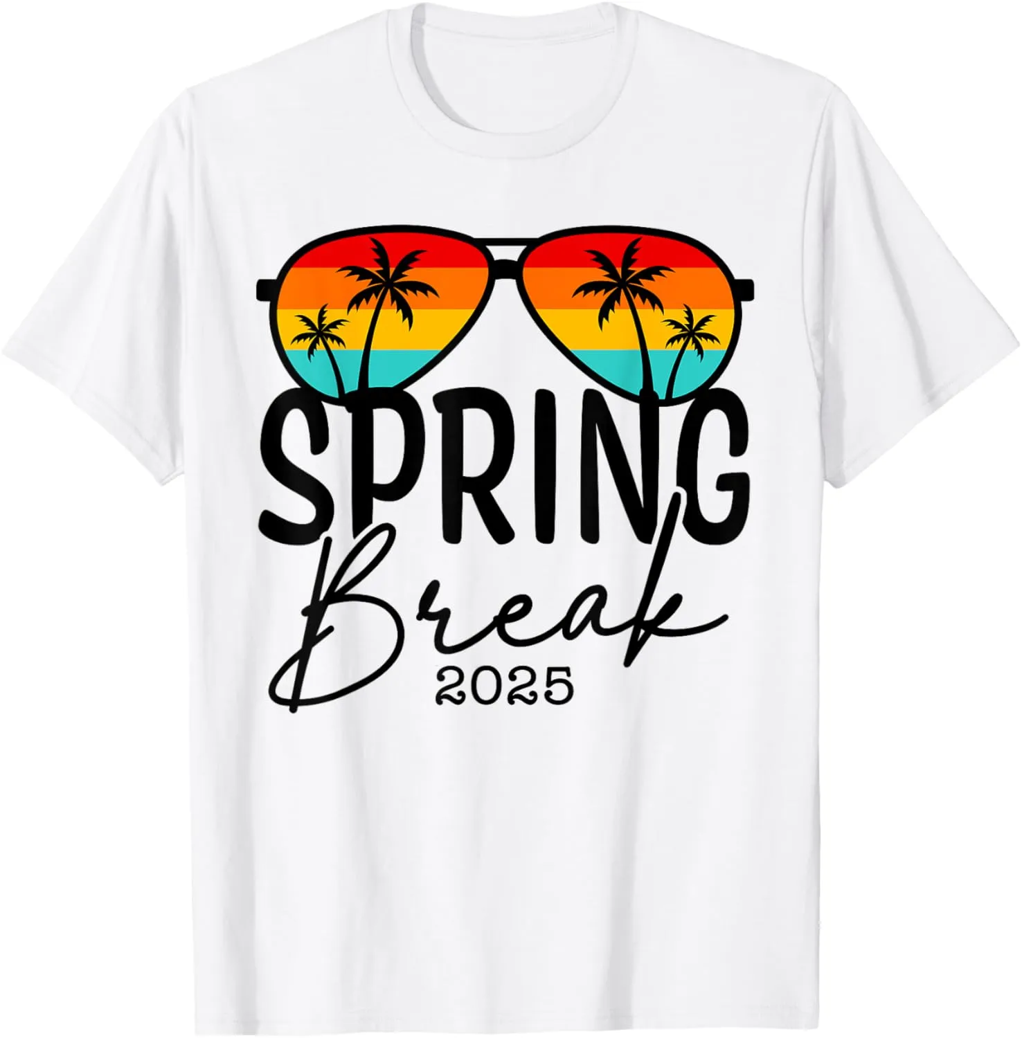 Aesthetic 2025 Spring Break Friends Family Matching Graphic T-Shirt