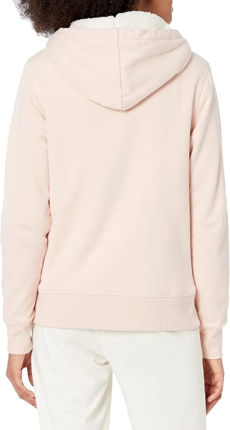 Amazon Essentials Women's Sherpa-Lined Fleece Full-Zip Hooded Jacket (Available in Plus Size)