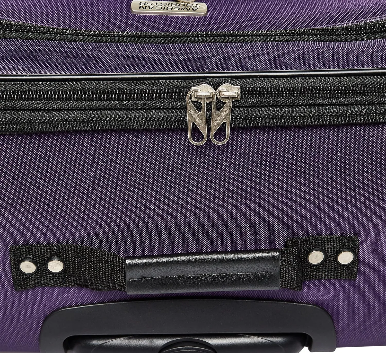 American Tourister Pop Max Softside Luggage with Spinner Wheels, Purple, 3-Piece Set (21/25/29)