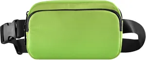 Avocado Green Fresh Leaves Gradient Womens Fanny Pack Waterproof Belt Bags Hip Pack Bright Colored Travel Waist Pack for Men