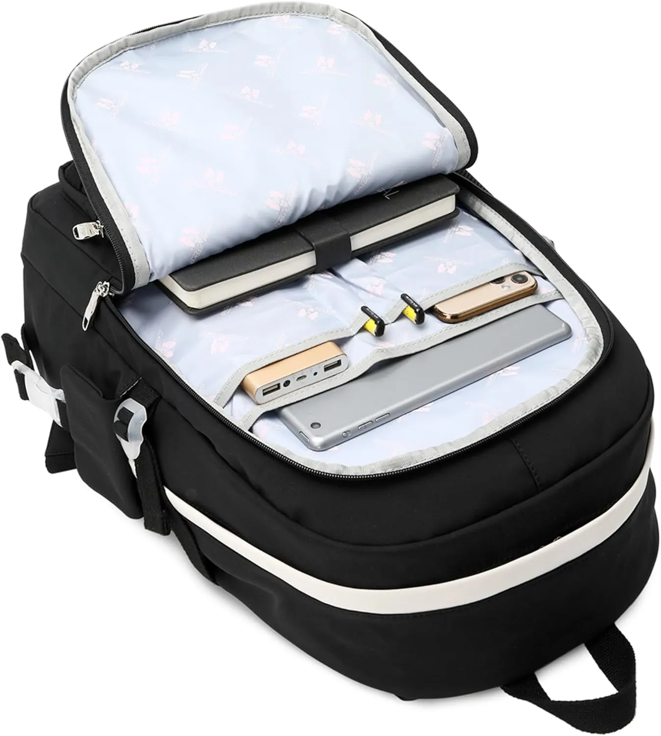 Backpacks for Girls,Laptop Backpack 15.6 Inch School Bag Cute College Large Bookbags Travel for Teens Women Students Anti Theft Daypack (Black)