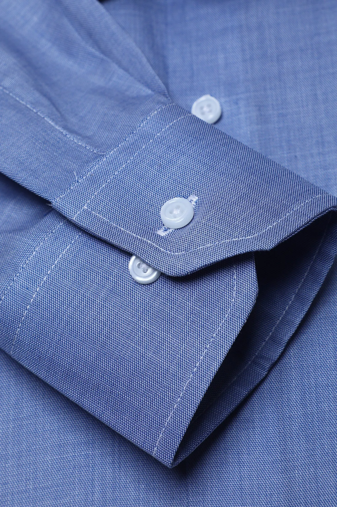 Blue Self Formal Shirt