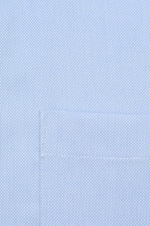 Blue Self Pique Formal Shirt