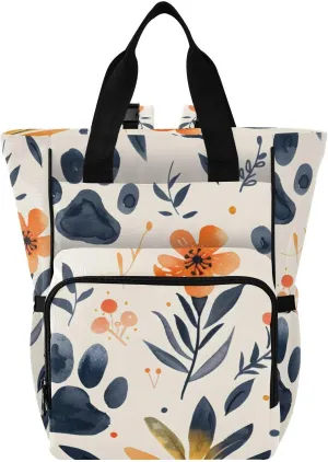 Bolaz Diaper Backpack for Moms,Multifunction Baby Nappy Changing Bags with Insulated Pockets-Small Dogs Paws Hearts