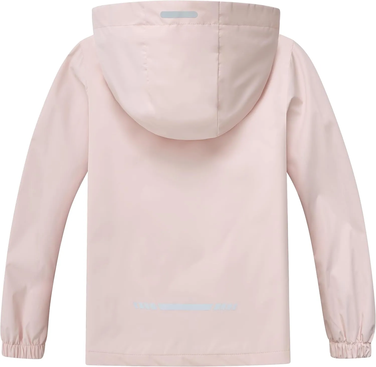 Boys Girls Waterproof Rain Jacket Lightweight soft lining Kids Windbreaker Hooded Coat Easy to Fold