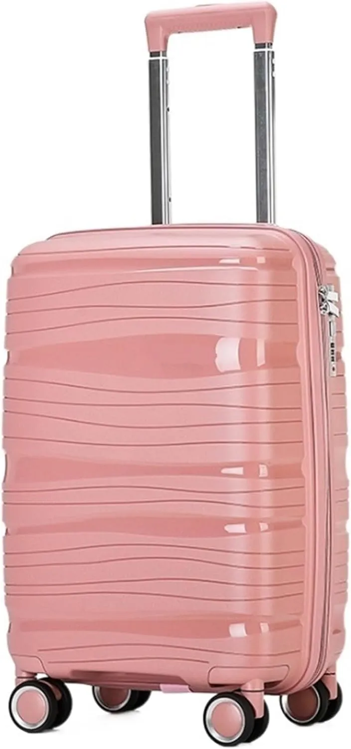 Cabin Luggage Travel Suitcase with Spinner Wheels,Lightweight Ergonomic Handles, Traveling Suitcases Travel Bag
