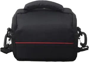 Camera Shoulder Bag Dslr Camera Carrying Pouch Protective Adjustable Strap Easy Access Nylon Compact Black