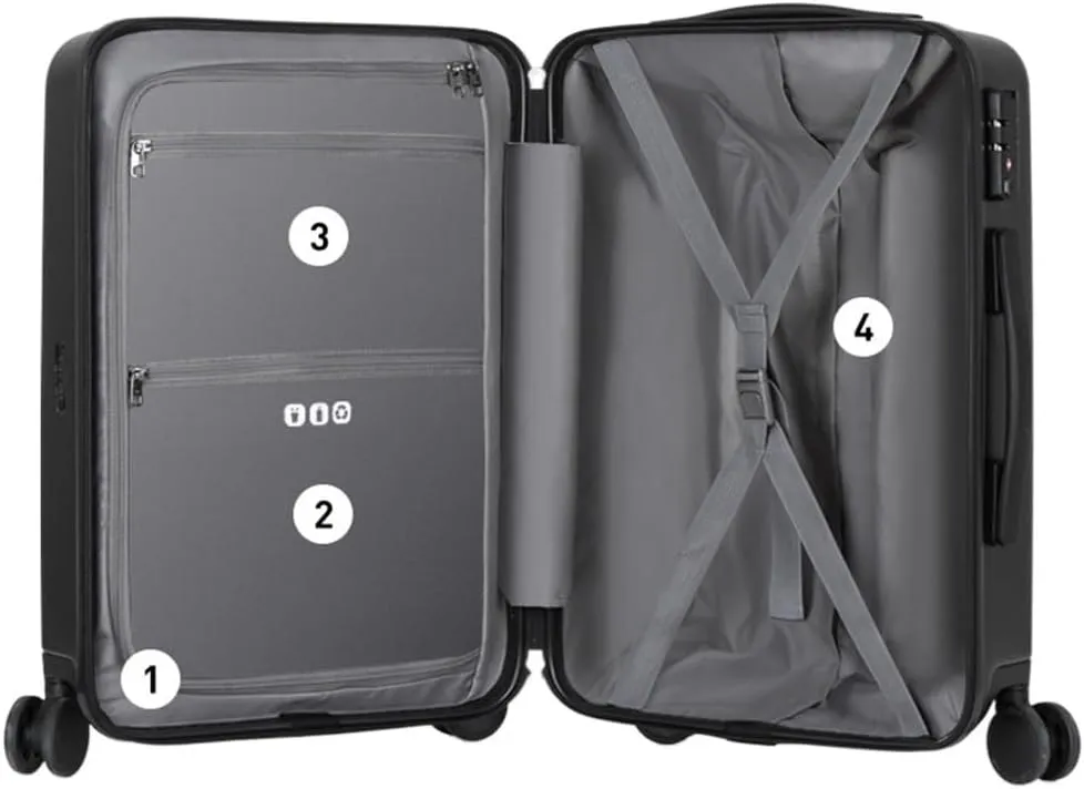 Carry-on Suitcase Luggage 20 in Luggage with Spinner Wheels,Luggage That Can Be Carried On The Plane with Lock Carry-on Suitcases Carry On Luggages,White-20inch