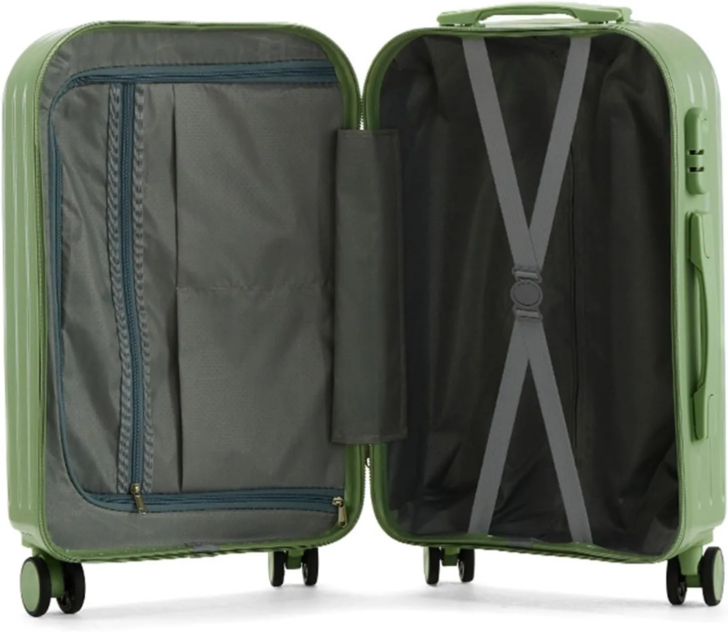 Carry-on Suitcase Luggage 20'' Lightweight Luggage Wide Handle PC Hardshell Suitcases With Spinner Wheels Carry-on Suitcases Carry On Luggages (Color : D, Size : 20 inch)