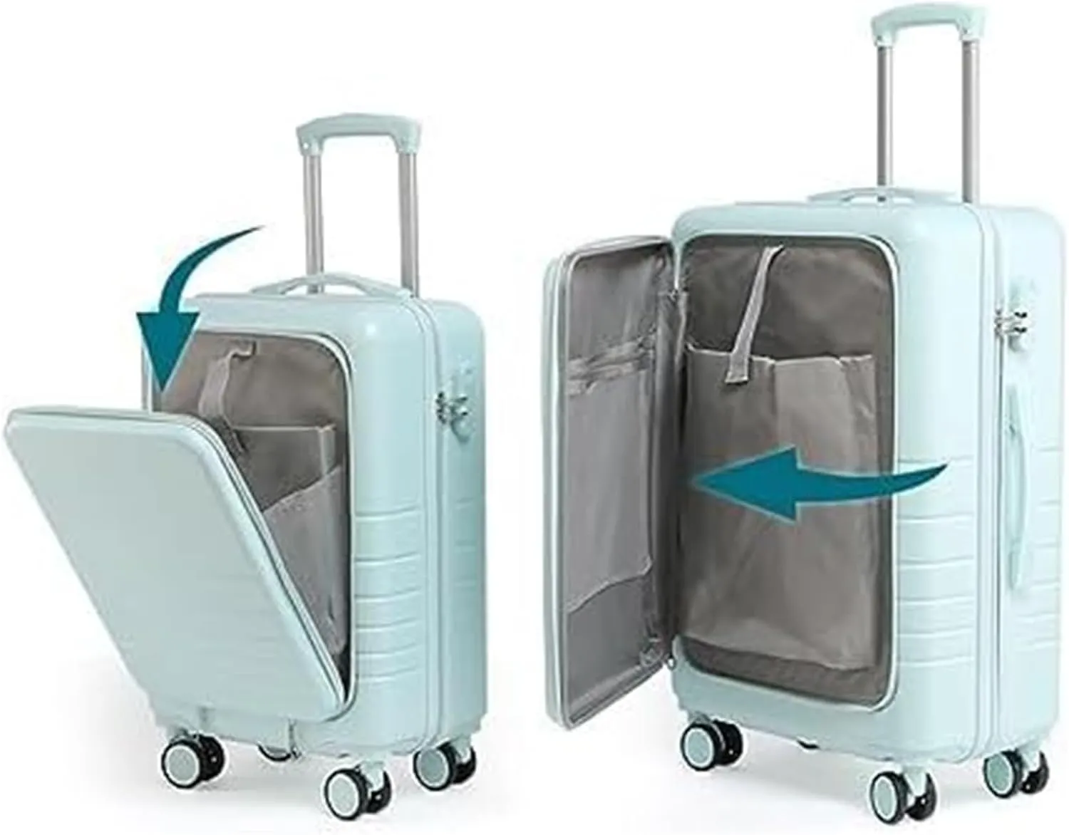 Carry-on Suitcase Luggage Carry On Luggage 14/20in Suitcase 2 Piece Set Spinner Trolley,Durable Travel Luggage Suitcase Carry-on Suitcases Carry On Luggages (Color : C, Size : 20 14in)