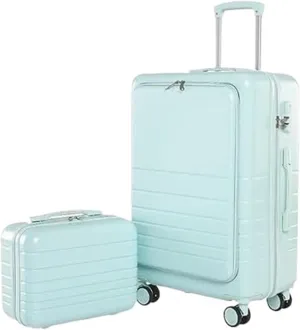 Carry-on Suitcase Luggage Carry On Luggage 14/20in Suitcase 2 Piece Set Spinner Trolley,Durable Travel Luggage Suitcase Carry-on Suitcases Carry On Luggages (Color : C, Size : 20 14in)