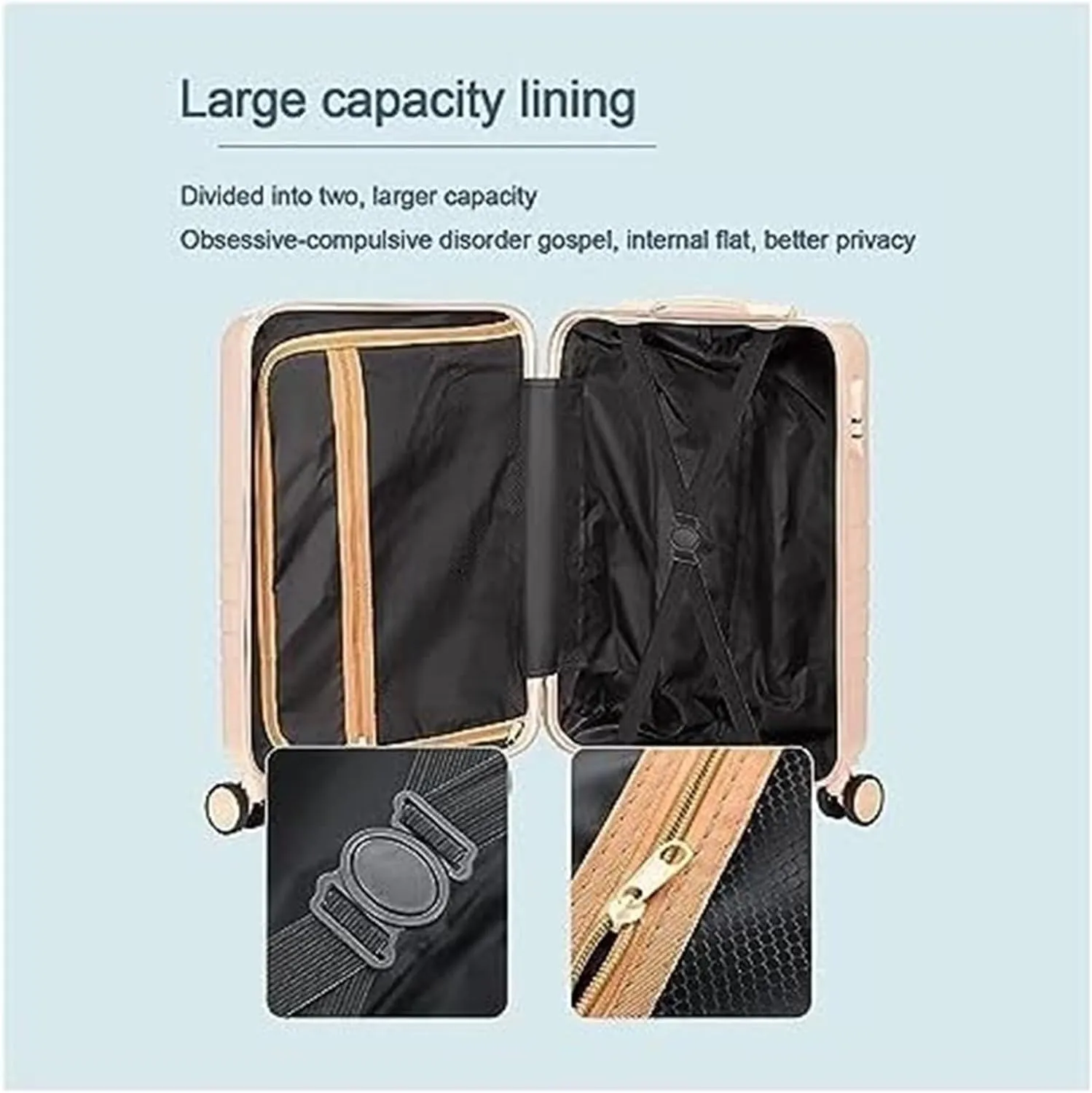 Carry-on Suitcase Luggage Carry On Luggage 14/20in Suitcase 2 Piece Set Spinner Trolley,Durable Travel Luggage Suitcase Carry-on Suitcases Carry On Luggages (Color : C, Size : 20 14in)