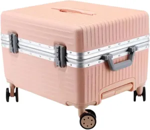 Carry-on Suitcase Luggage Carry On Luggage 20inch Wide Handle Suitcase,Hardshell With Aluminum Frame,Spinner Wheels Carry-on Suitcases Carry On Luggages (Color : Pink, Size : 20inch)
