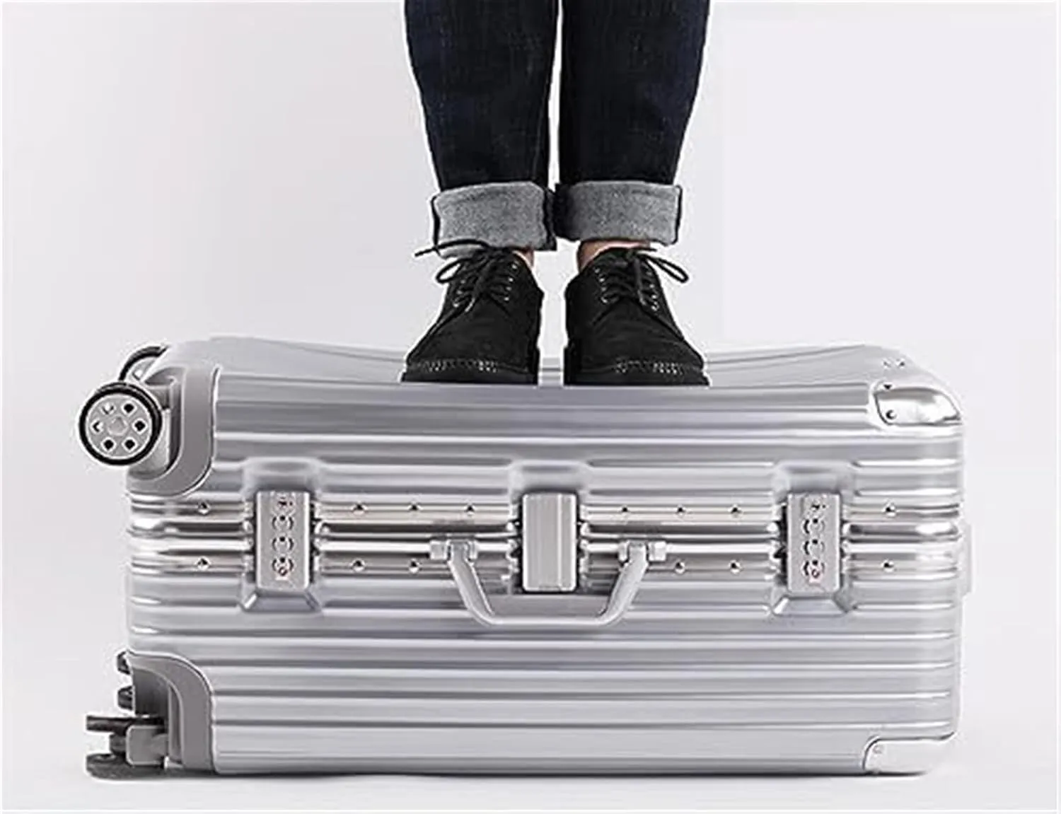 Carry-on Suitcase Luggage Carry On Luggage Hardshell With Aluminum Frame,Spinner Wheels Lock Suitcase Checked Luggage Carry-on Suitcases Carry On Luggages (Color : E, Size : 24in)