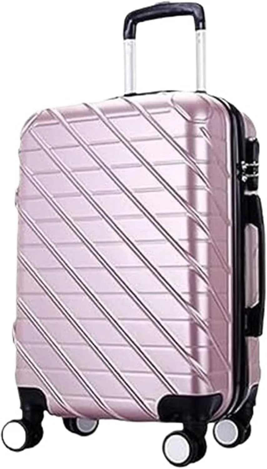 Carry-on Suitcase Luggage Carry On Luggage With Spinner Wheels Luggage Travel Suitcase Hardshell Lightweight Suitcase Carry-on Suitcases Carry On Luggages (Color : Pink, Size : 28inch)