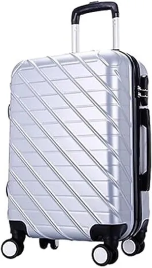 Carry-on Suitcase Luggage Carry On Luggage With Spinner Wheels Luggage Travel Suitcase Hardshell Lightweight Suitcase Carry-on Suitcases Carry On Luggages (Color : Sliver, Size : 28inch)