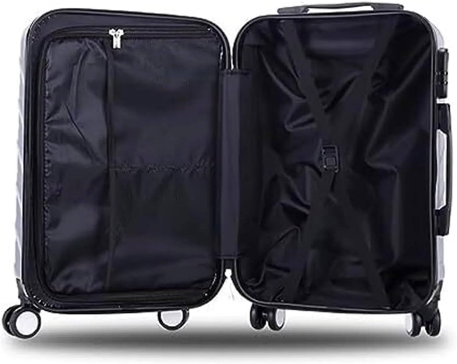 Carry-on Suitcase Luggage Carry On Luggage With Spinner Wheels Luggage Travel Suitcase Hardshell Lightweight Suitcase Carry-on Suitcases Carry On Luggages (Color : Sliver, Size : 28inch)