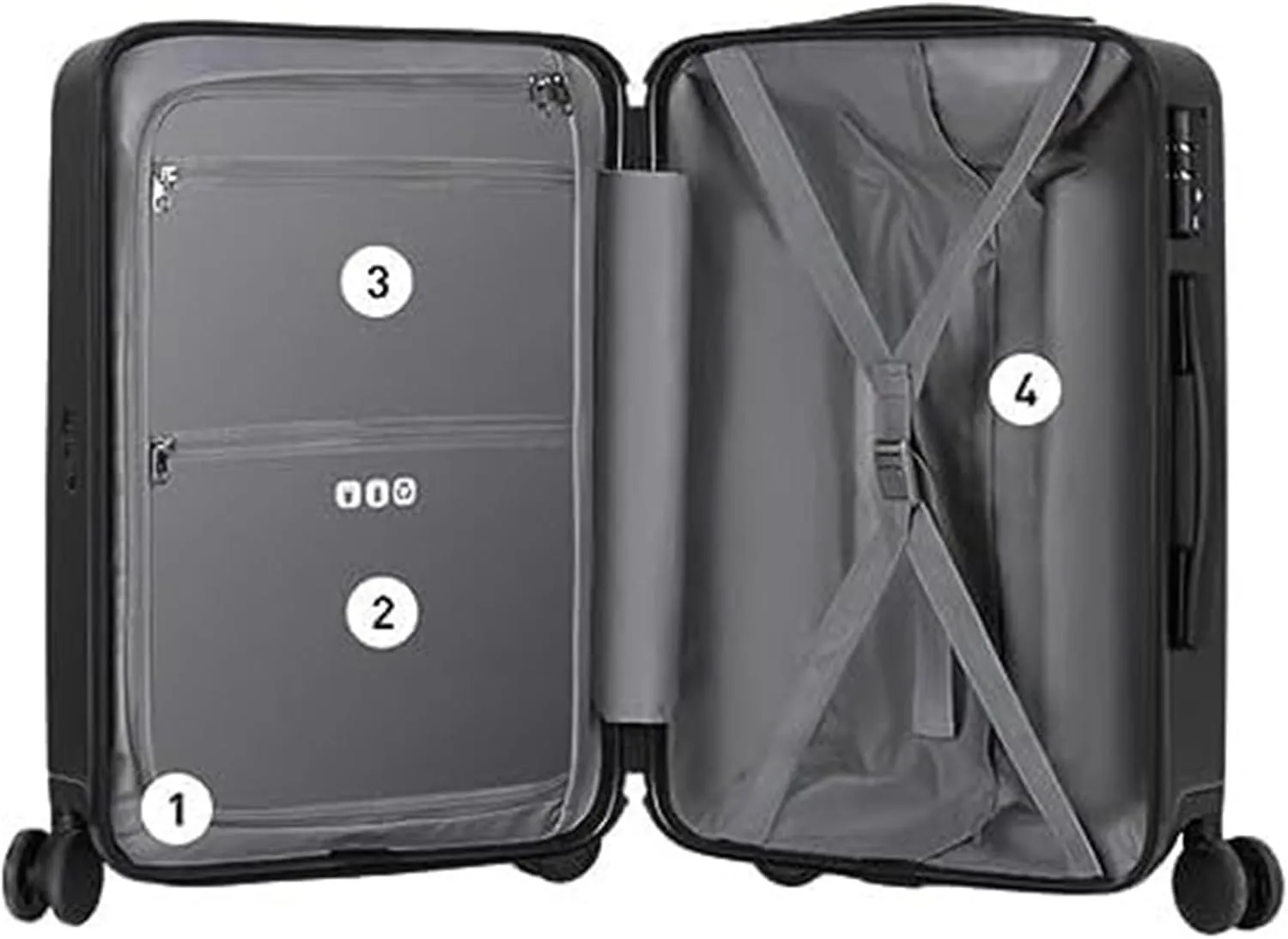 Carry-on Suitcase Luggage Carry On Luggage with Spinner Wheels,Luggage That Can Be Carried On The Plane with Lock Carry-on Suitcases Carry On Luggages,A-24inch