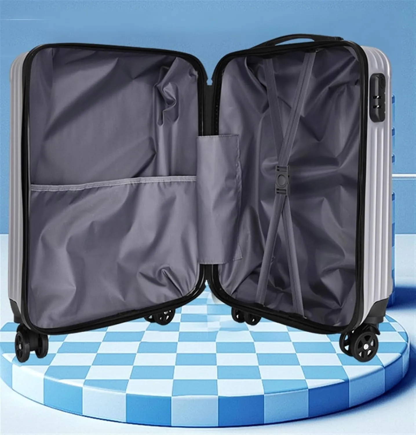 Carry-on Suitcase Luggage Checked In Luggage Suitcase With Wheels Hard Case Luggage With Spinner Wheels Carry-on Suitcases Carry On Luggages (Color : C, Size : 20inch)