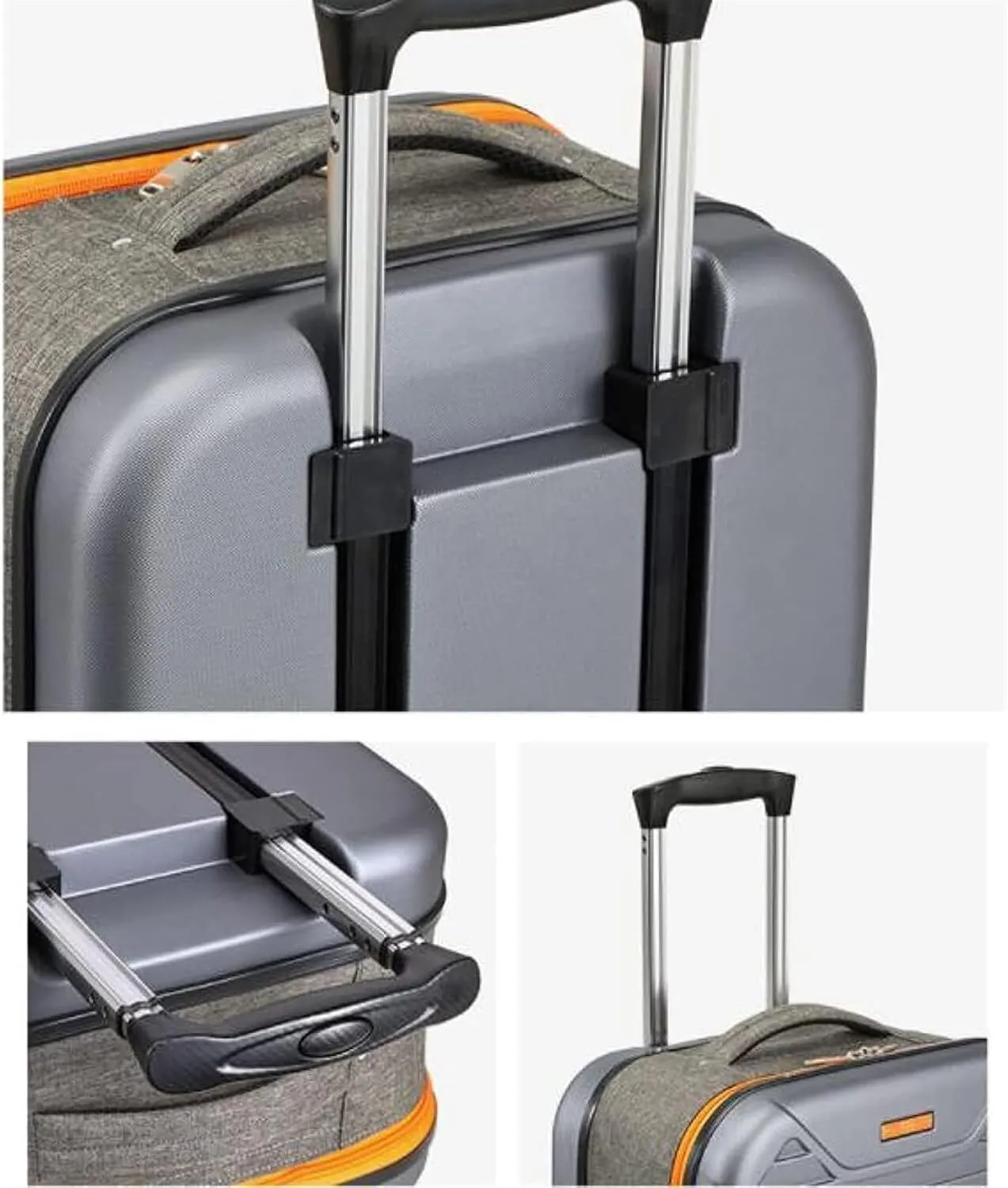 Carry-on Suitcase Luggage Foldable Carry On Luggage Hard Case Luggage Portable Combination Lock Suitcases Carry-on Suitcases Carry On Luggages,-20in (Blue 24in)