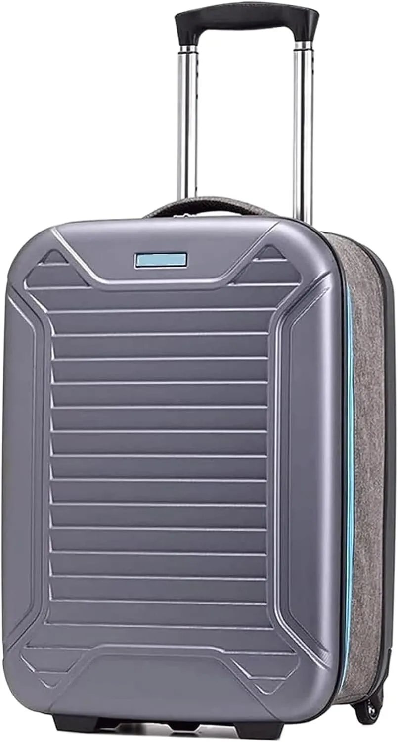 Carry-on Suitcase Luggage Foldable Carry On Luggage Hard Case Luggage Portable Combination Lock Suitcases Carry-on Suitcases Carry On Luggages,-20in (Blue 24in)