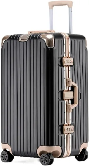 Carry-on Suitcase Luggage Luggage 24inch Wide Handle Suitcase,Hardshell With Aluminum Frame,Spinner Wheels TSA Lock Carry-on Suitcases Carry On Luggages (Color : A, Size : 24inch)