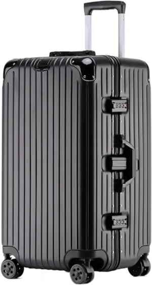 Carry-on Suitcase Luggage Luggage 24inch Wide Handle Suitcase,Hardshell With Aluminum Frame,Spinner Wheels TSA Lock Carry-on Suitcases Carry On Luggages (Color : B, Size : 24inch)