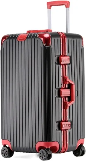 Carry-on Suitcase Luggage Luggage 24inch Wide Handle Suitcase,Hardshell With Aluminum Frame,Spinner Wheels TSA Lock Carry-on Suitcases Carry On Luggages (Color : F, Size : 24inch)