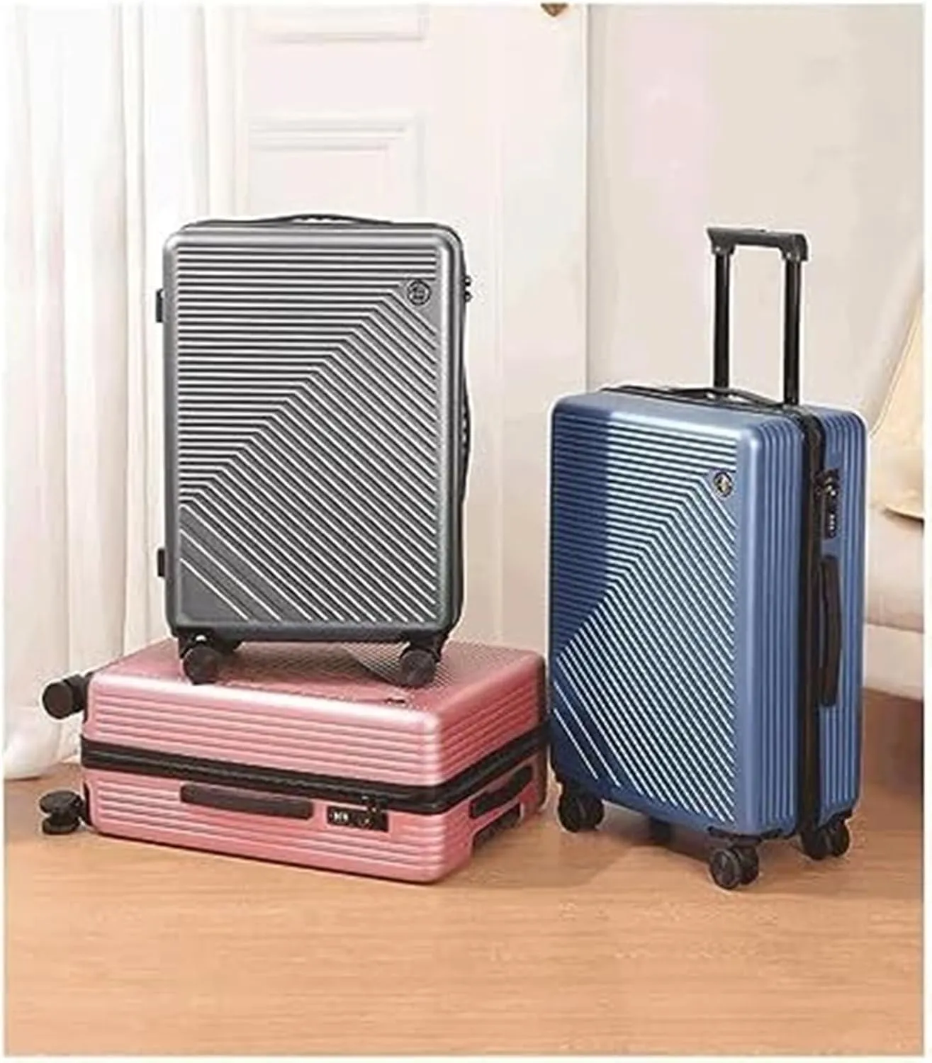 Carry-on Suitcase Luggage Luggage Carry On Lightweight Hardside 4-Wheel Spinner Travel Luggage,Business Luggage Carry-on Suitcases Carry On Luggages (Color : F, Size : 20inch)