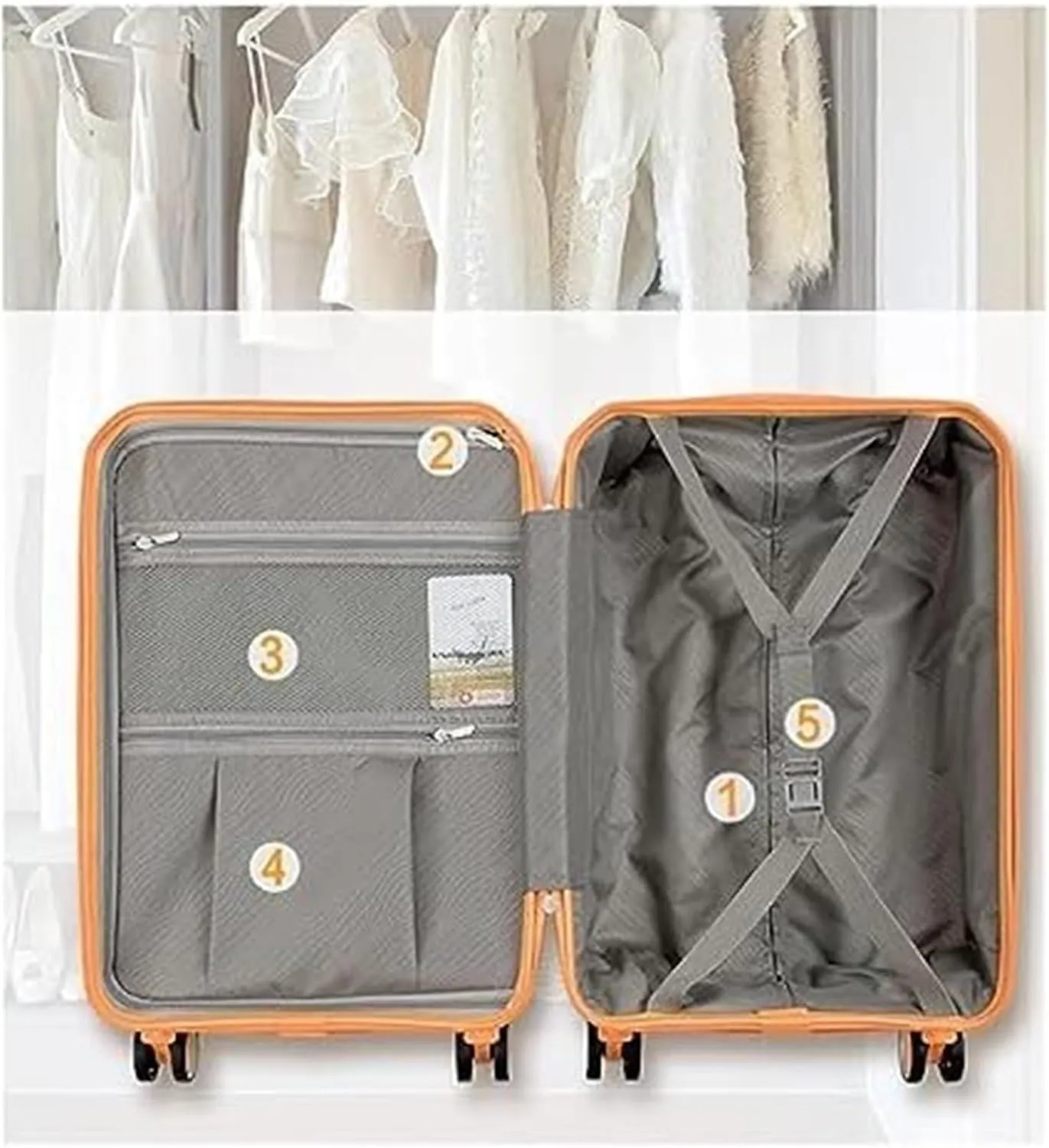 Carry-on Suitcase Luggage Luggage Carry On Lightweight Suitcase Travel Luggage With Spinner Wheels Suitcase Carry-on Suitcases Carry On Luggages (Color : E, Size : 20in)