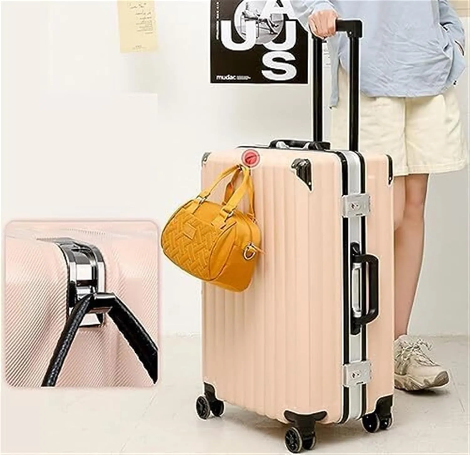 Carry-on Suitcase Luggage Luggage Carry On Luggage Large Capacity Hard Shell Suitcases With Wheels Suitcase Carry-on Suitcases Carry On Luggages (Color : E, Size : 20in)