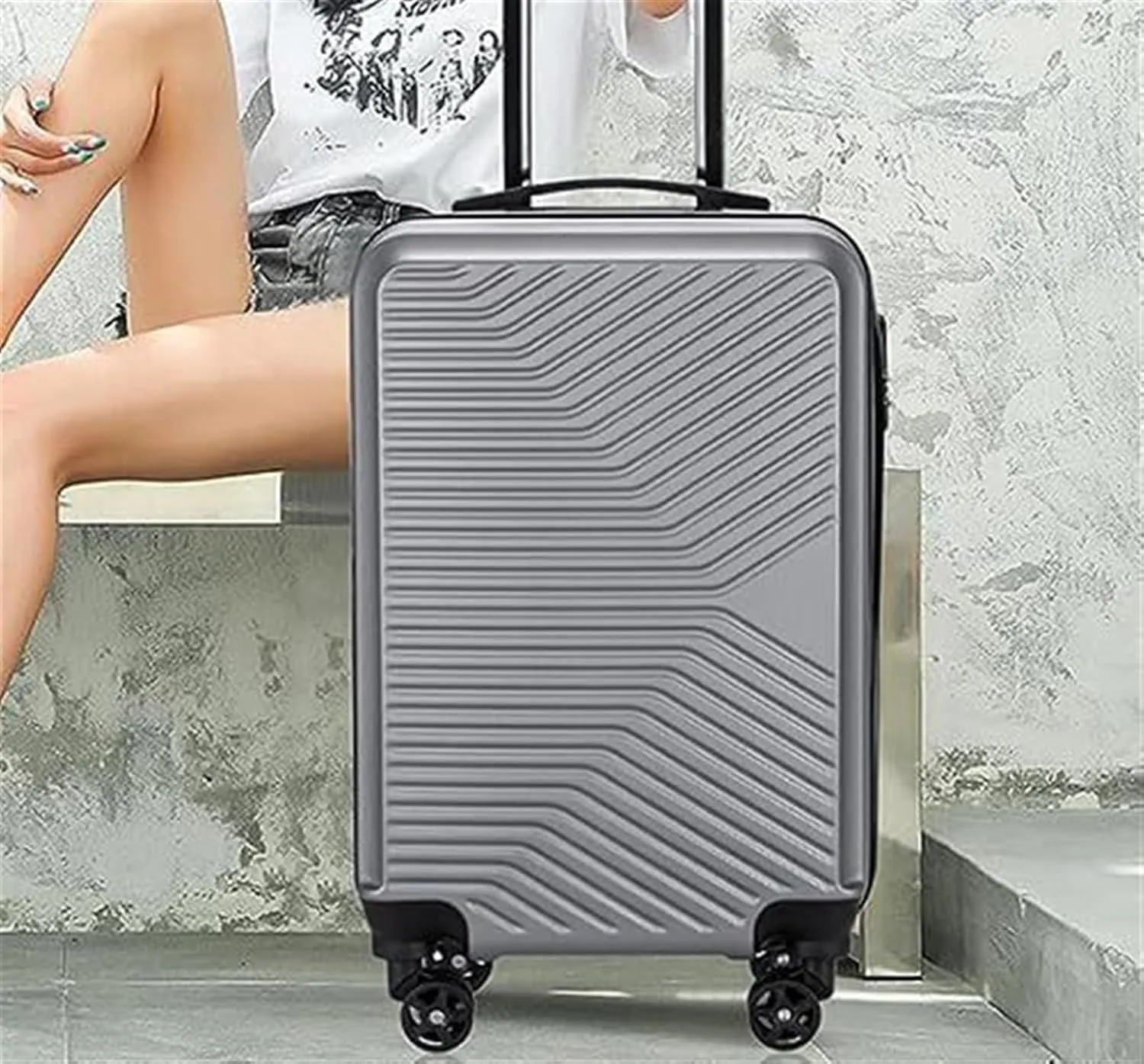 Carry-on Suitcase Luggage Luggage Checked In Luggage Suitcase Hard Case 20 IN Luggage With Spinner Wheels Suitcase Carry-on Suitcases Carry On Luggages (Color : D, Size : 20inch)