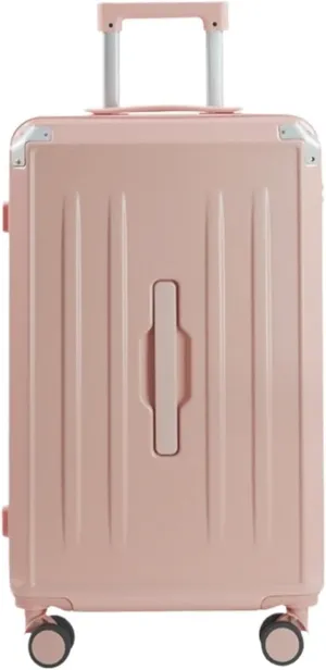 Carry-on Suitcase Luggage Luggage For Women Suitcsases With Cup Holder USB Spinner Wheels Hardside Luggage With Lock Carry-on Suitcases Carry On Luggages (Color : Pink, Size : 20in)