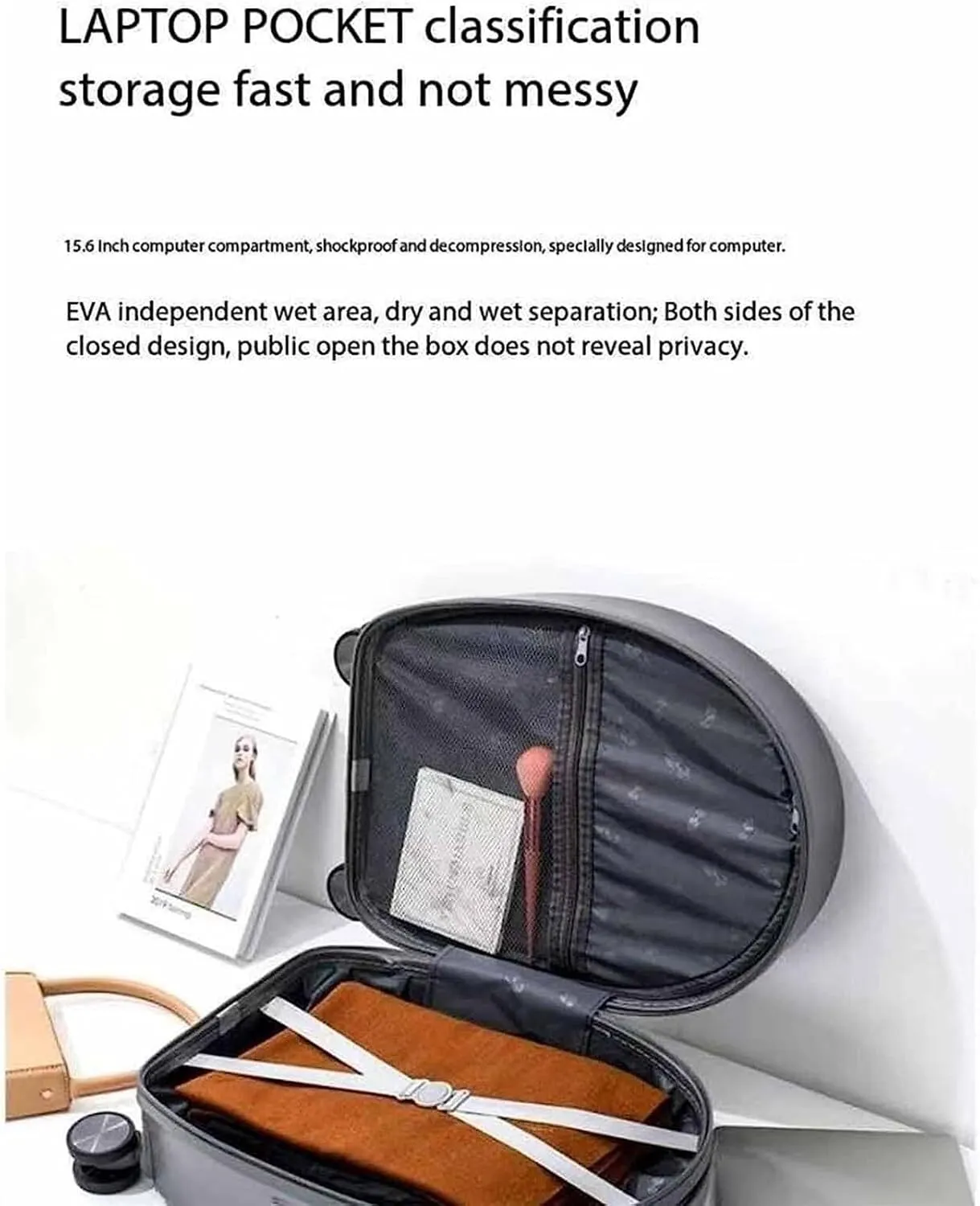 Carry-on Suitcase Luggage Luggage With Spinner Wheels Lightweight Rolling Cabin Suitcase For Airplanes Travel Carry-on Suitcases Carry On Luggages (Color : B, Size : 18 inch)