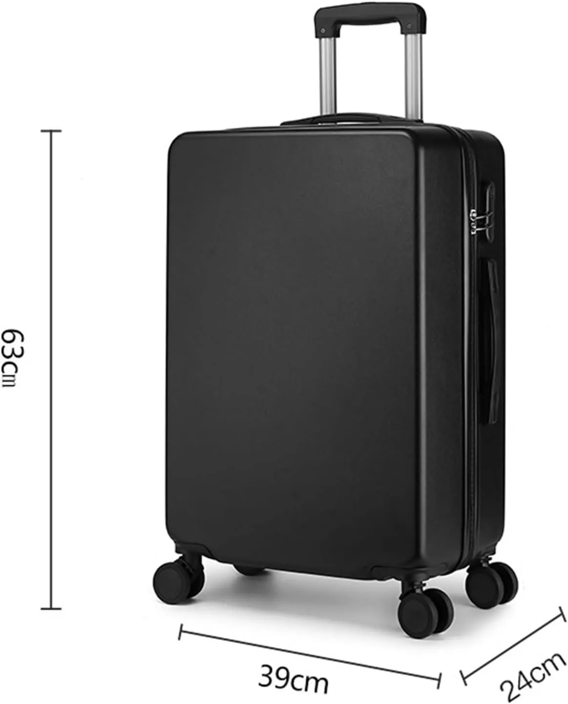 Carry-on Suitcase Luggage Portable Hard Shell Luggage Security Combination Lock Suitcases Quiet And Smooth Luggage Carry-on Suitcases Carry On Luggages (Color : Pink, Size : 20inch)
