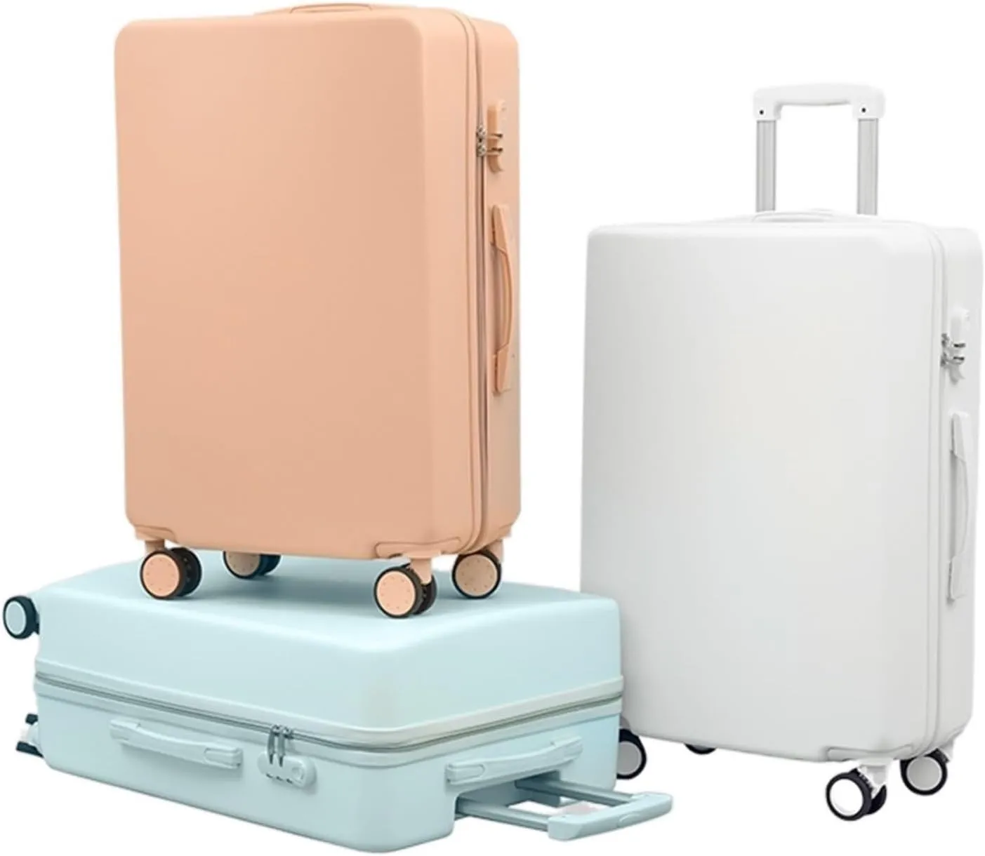 Carry-on Suitcase Luggage Portable Hard Shell Luggage Security Combination Lock Suitcases Quiet And Smooth Luggage Carry-on Suitcases Carry On Luggages (Color : Pink, Size : 20inch)