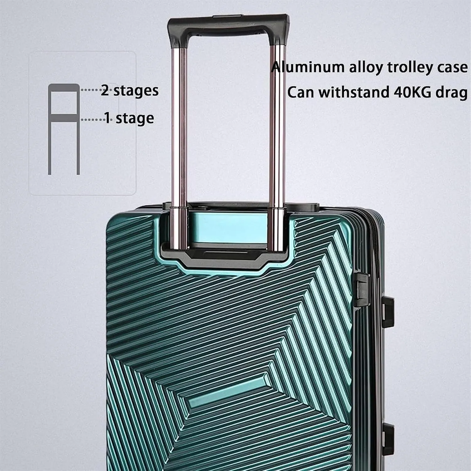 Carry-on Suitcase Luggage Portable Suitcases Aluminum Frame Luggage With Spinner Wheels Carry On Luggage Carry-on Suitcases Carry On Luggages (Color : F, Size : 20 in)