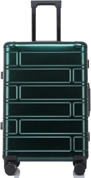 Carry-on Suitcase Luggage Suitcase Travel Case Hardshell Carry-on Luggage 20"" with Silent Airplane Spinner Wheels Carry-on Suitcases Carry On Luggages, Grn,Black-20inch (Grn 20inch)