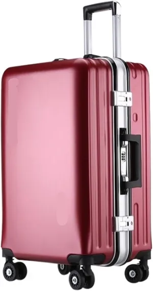 Carry-on Suitcase Luggage Suitcases Aluminum Frame Rechargeable Luggage Hard Shell Suitcases with Wheels Carry-on Suitcases Carry On Luggages,Gold-22inch (22inch)