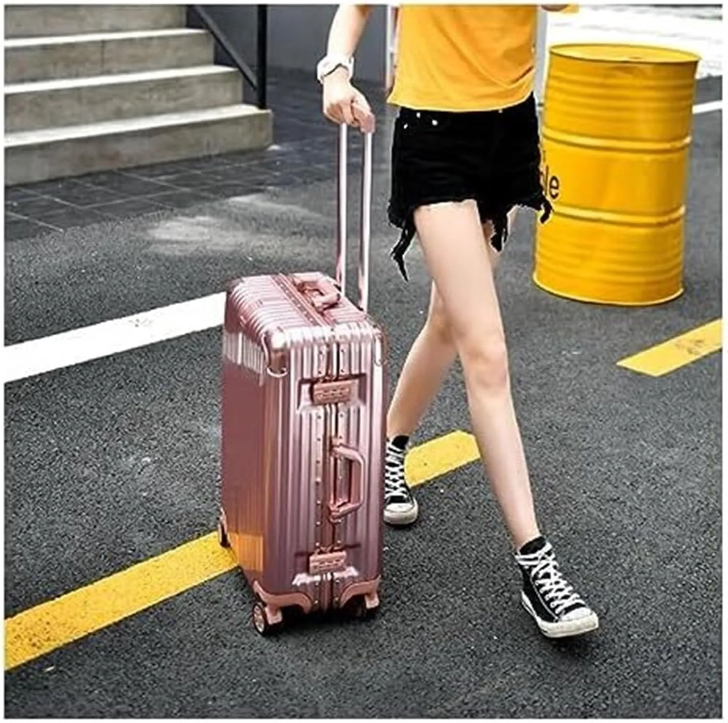 Carry-on Suitcase Luggage Travel Luggage Suitcase Spinner with Wheels,Hardside Carry On Suitcase for Travel Suitcase Carry-on Suitcases Carry On Luggages (D 20in)