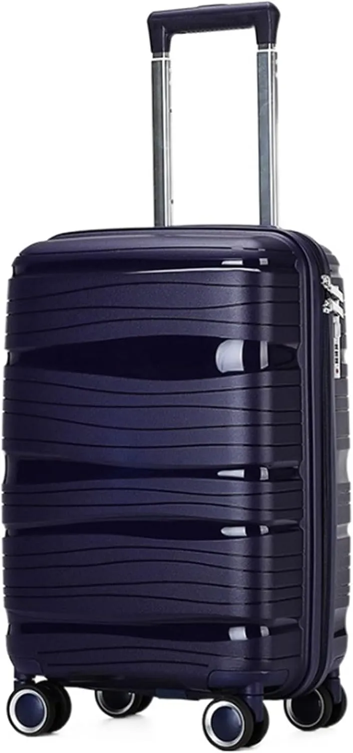 Carry-on Suitcase Luggage Travel Suitcase With Spinner Wheels,Lightweight Ergonomic Handles, Traveling Suitcases Carry-on Suitcases Carry On Luggages (Color : Blue, Size : 20inch)