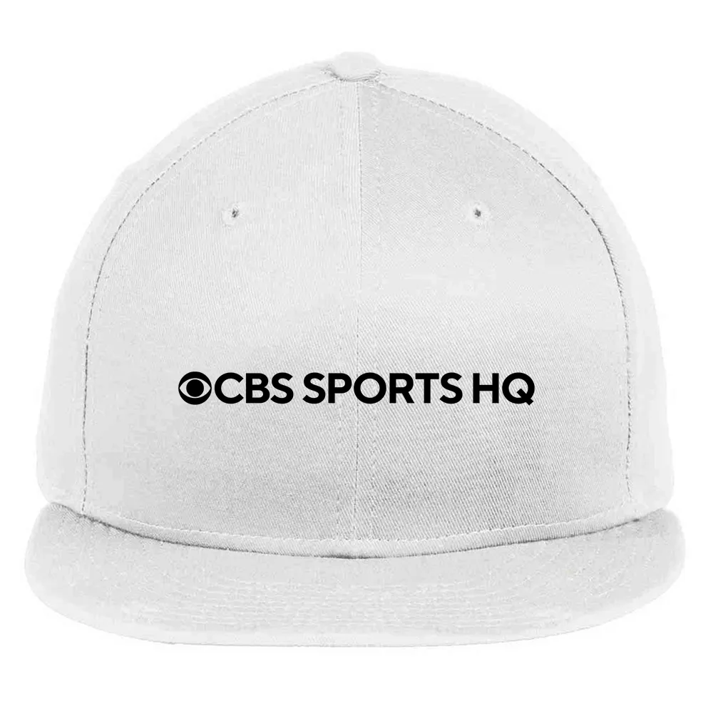 CBS Sports HQ Logo Embroidered Flat Bill Hat